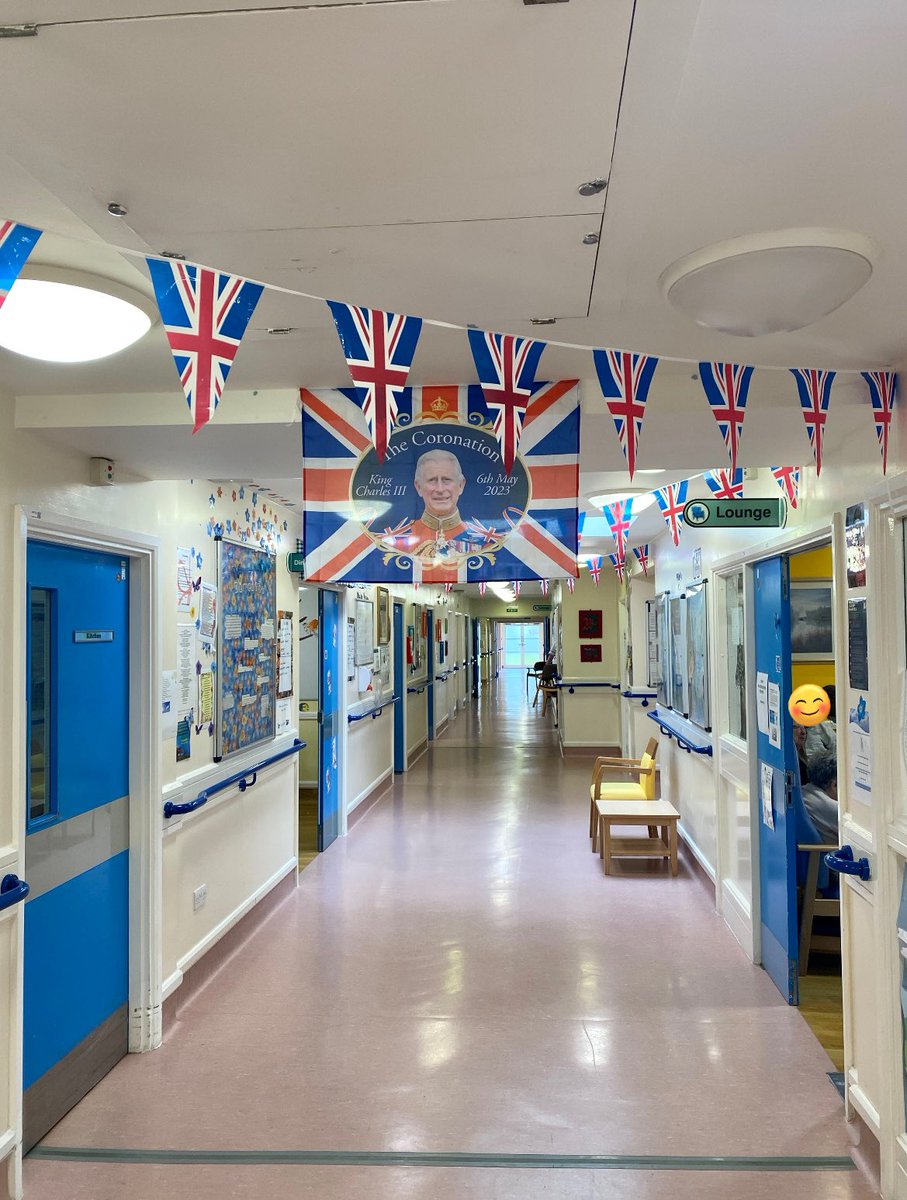Ward 4 all prepped and ready for the King’s coronation today 👑✨