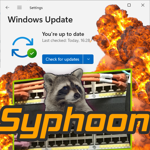 ringtail_sec's tweet photo. WSUS configured with HTTP? Root that thing in one line with #Syphoon's new features

https://t.co/MMAhgaIrqi

#wsus #pentest #rce #mitm https://t.co/9mz35D6Egj