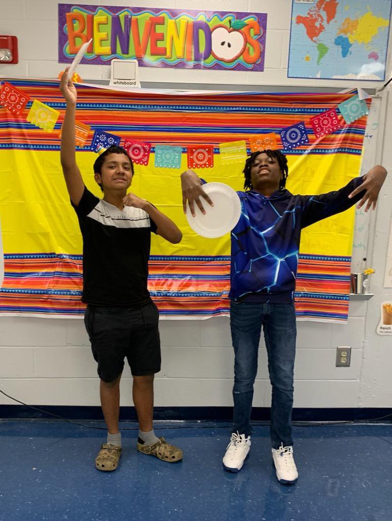 schofieldmiddle's tweet image. Our Spanish class celebrated Cinco De Mayo!  #GoRams