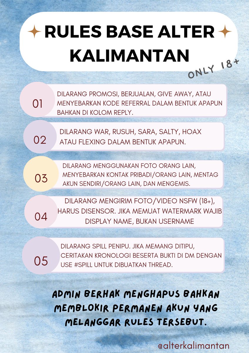 alterkalimantan's tweet photo. PATUHI RULES UNTUK KEPENTINGAN KITA BERSAMA🙌 https://t.co/ikfqv0sLjK