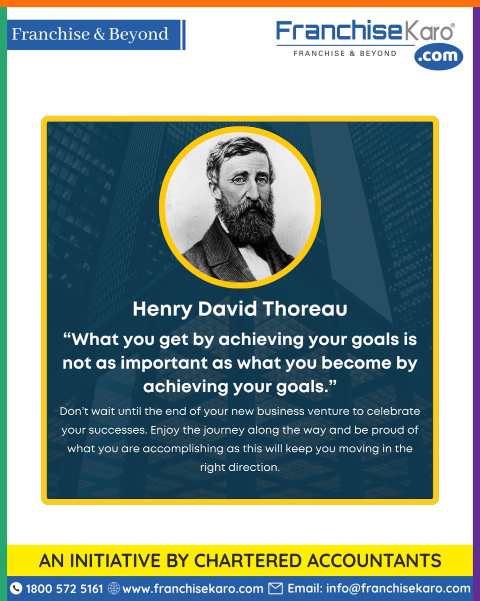 FranchiseKaro1's tweet photo. Thought of the day!

#Motivation #businessgrowth #Franchise #BusinessGoals #FranchiseOpportunities #FranchiseKaro https://t.co/84K6XxeNMM