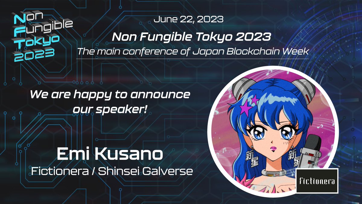 NFTokyo2018's tweet image. .@emikusano will appear at #NFTokyo2023 in June this year!🌈

Emi Kusano is the Co-founder of 
@GalverseNFT✨

Let&apos;s get excited about one of the Asia&apos;s biggest NFT event in 2023 together!