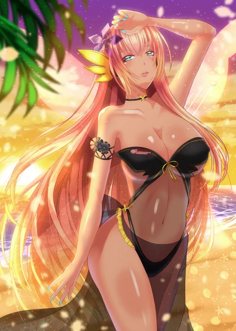 2018年作                   「レーシングルカ2017 SUMMER Ver.」              ルカさん15周年まであと269日!           #15周年まで過去絵365日巡音ルカ #巡音ルカ