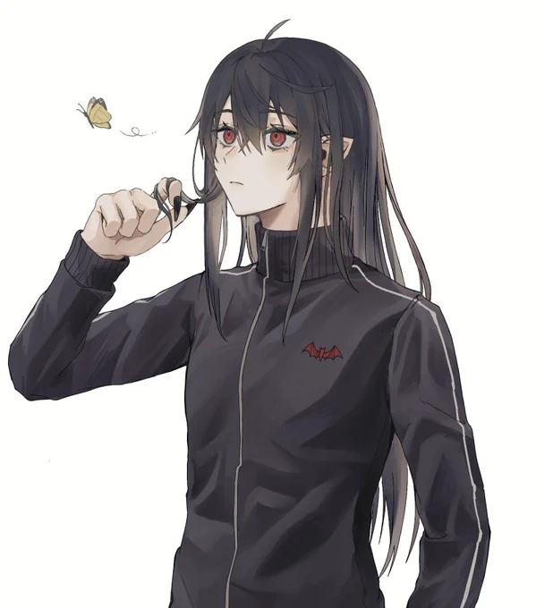 一生のお願いなんですが、黒髪長髪の葛葉が見たいです。  #KuzuArt