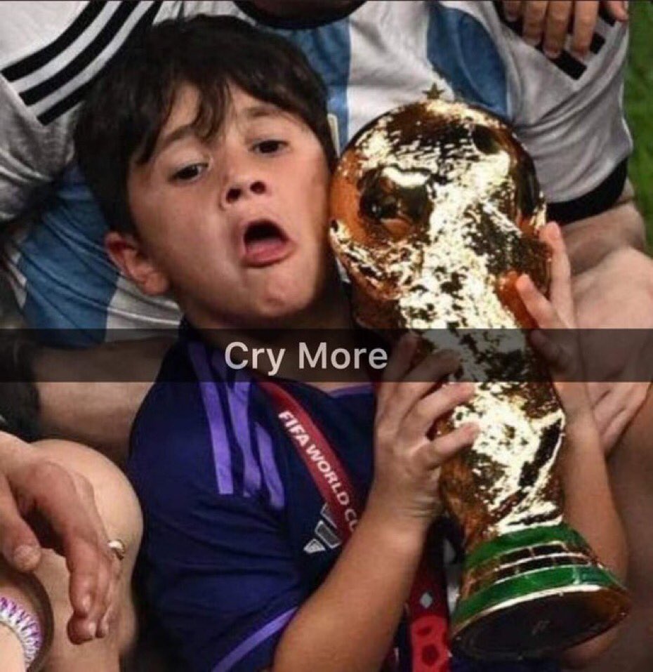 Cry more cry louder cry river @PSG_inside
#LeoMessi #Argentina 🏆 #argentinavsfrance #QatarWorldCup2022