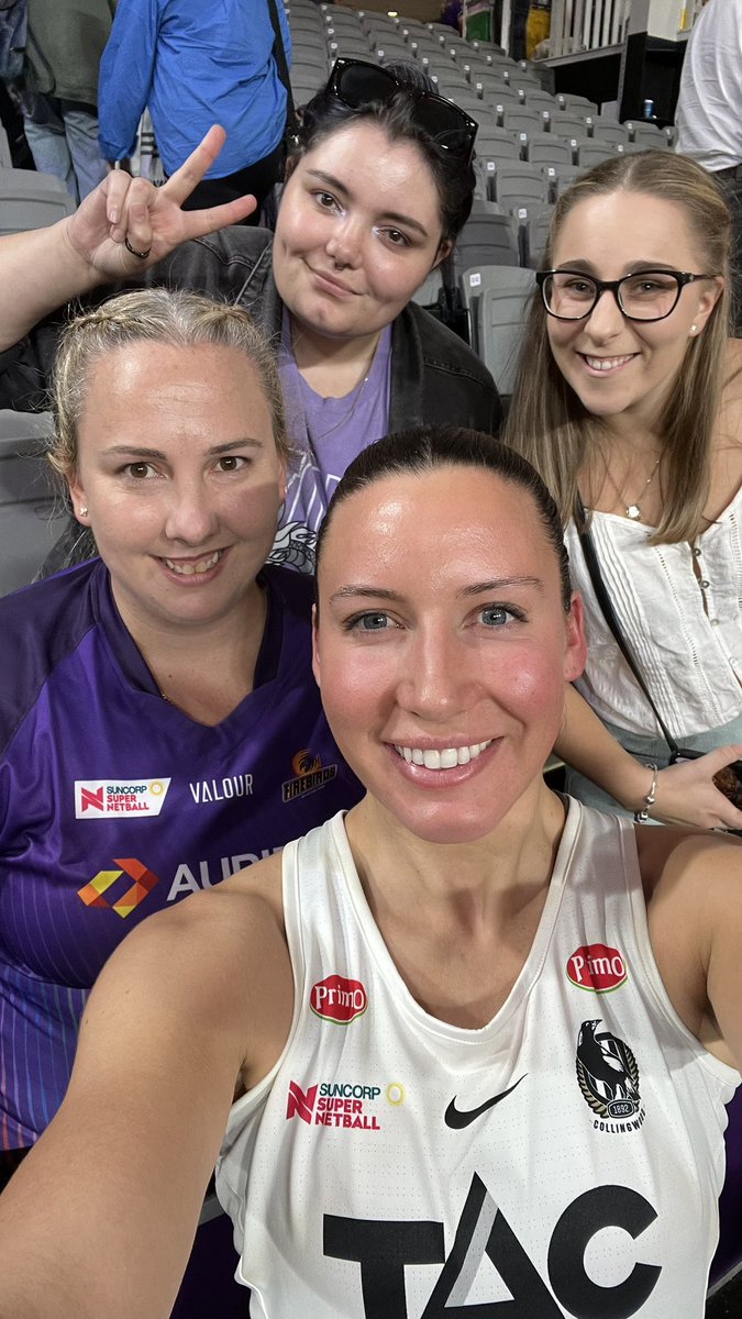 leeluvzya's tweet photo. 😭 no words for how absolutely incredible @ash_braz was post game. Love love love her. The 100th game queen @kelseybrowne_ & Molly who is such a vibe. Need to make the trek up to USC for Lightning v Pies cus I’m not ready for that to be the last time I watch Braz live 🥺 #FIRvMAG https://t.co/QJqHUfjJ94
