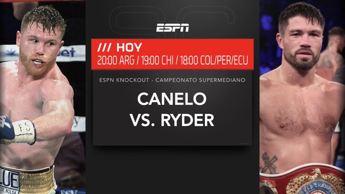 CANELO ÁLVAREZ VS. JOHN RYDER | Transmisión de ESPN Knockout