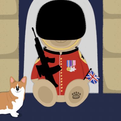 #NewProfilePic in honor of a little something happening in the UK right now: Buckingham Bear by <a href="/GoGoGiraffeNFT/">Maya Creates</a>, on the shelves of The Bear Market NFTs @https://opensea.io/collection/bearmarketnfts 🧸🧸🤴🏻🫅🏼