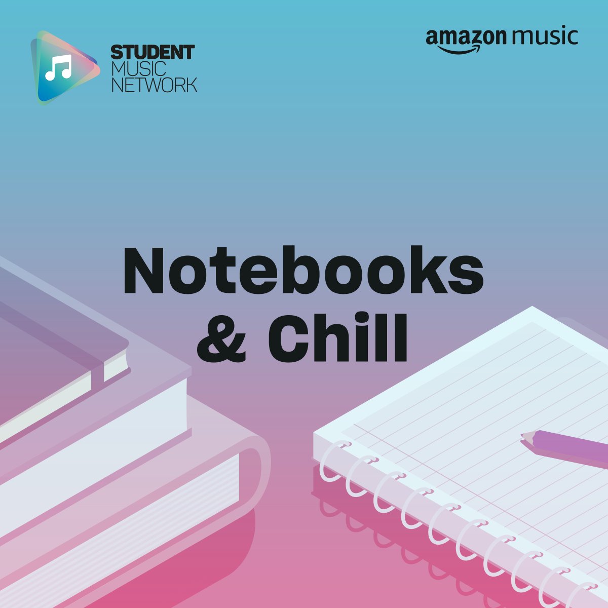 Settle into the library this weekend with our @AmazonMusicUK 'Notebooks & Chill' playlist ✨ 📚 With gentle rhythms and motivational beats, this one is specially curated to aid those study sessions. Give it a listen directly on Amazon Music 🔗 #studymusic #chillmusic