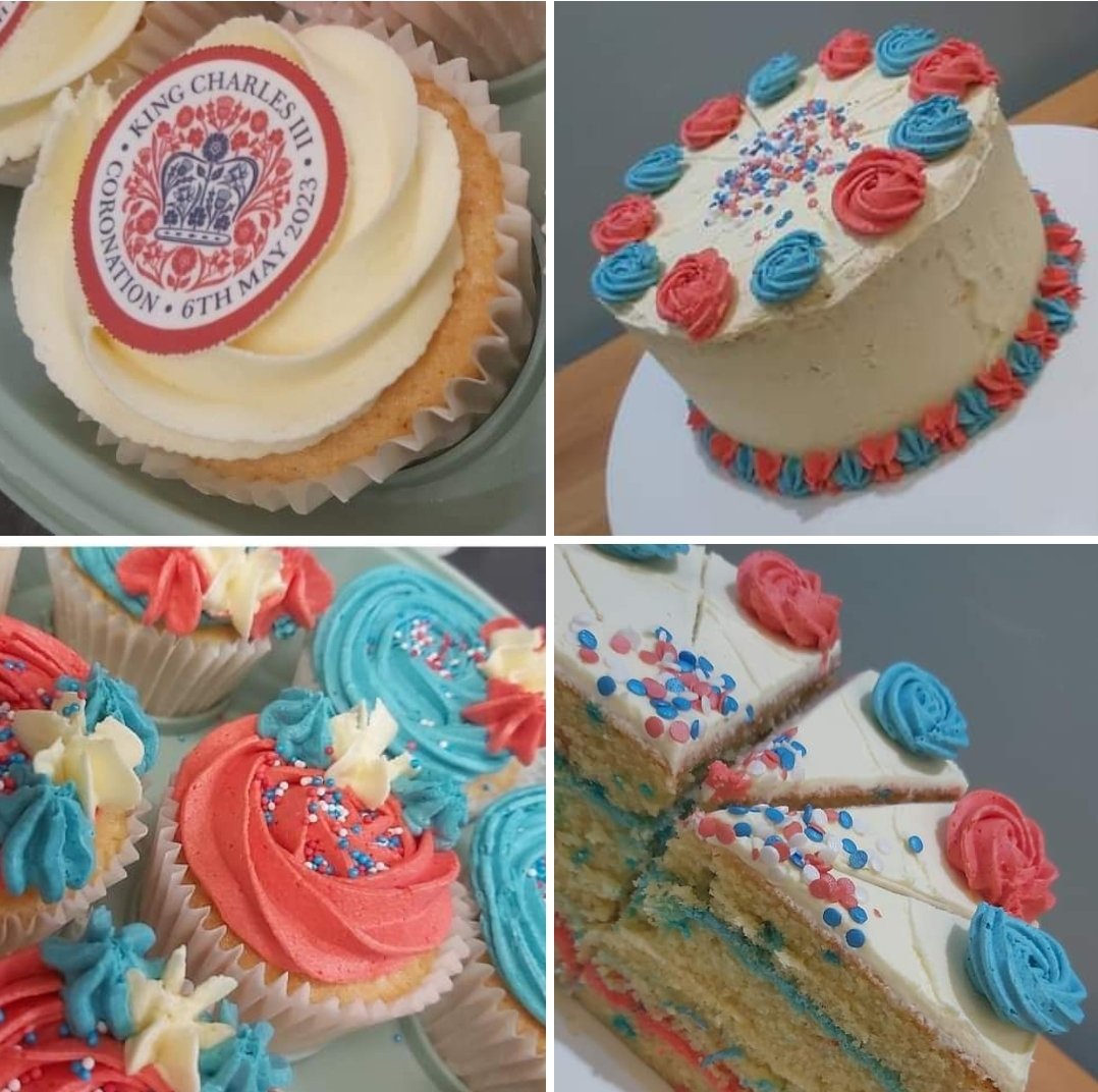 teapot6a's tweet photo. Open today until 5pm ....
free #strawberries 🍓 with every #creamtea
#free #balloons 🎈and colouring in sheets for the children.
#coronation themed #cakes #cupcakes
dine in / takeaway / delivery.
#tearoom
@ParkMallAshford @love_ashford https://t.co/UyrH0wY9E5