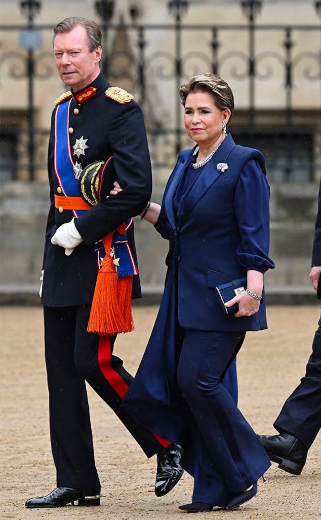 Leur Altesse Royales le Grand-Duc et la Grande-Duchesse assistent aujourd'hui au Couronnement du Roi Charles III et de la Reine Camilla à l'Abbaye de Westminster à Londres. Jeff Spicer/Getty Images #Coronation #CharlesIII #royals