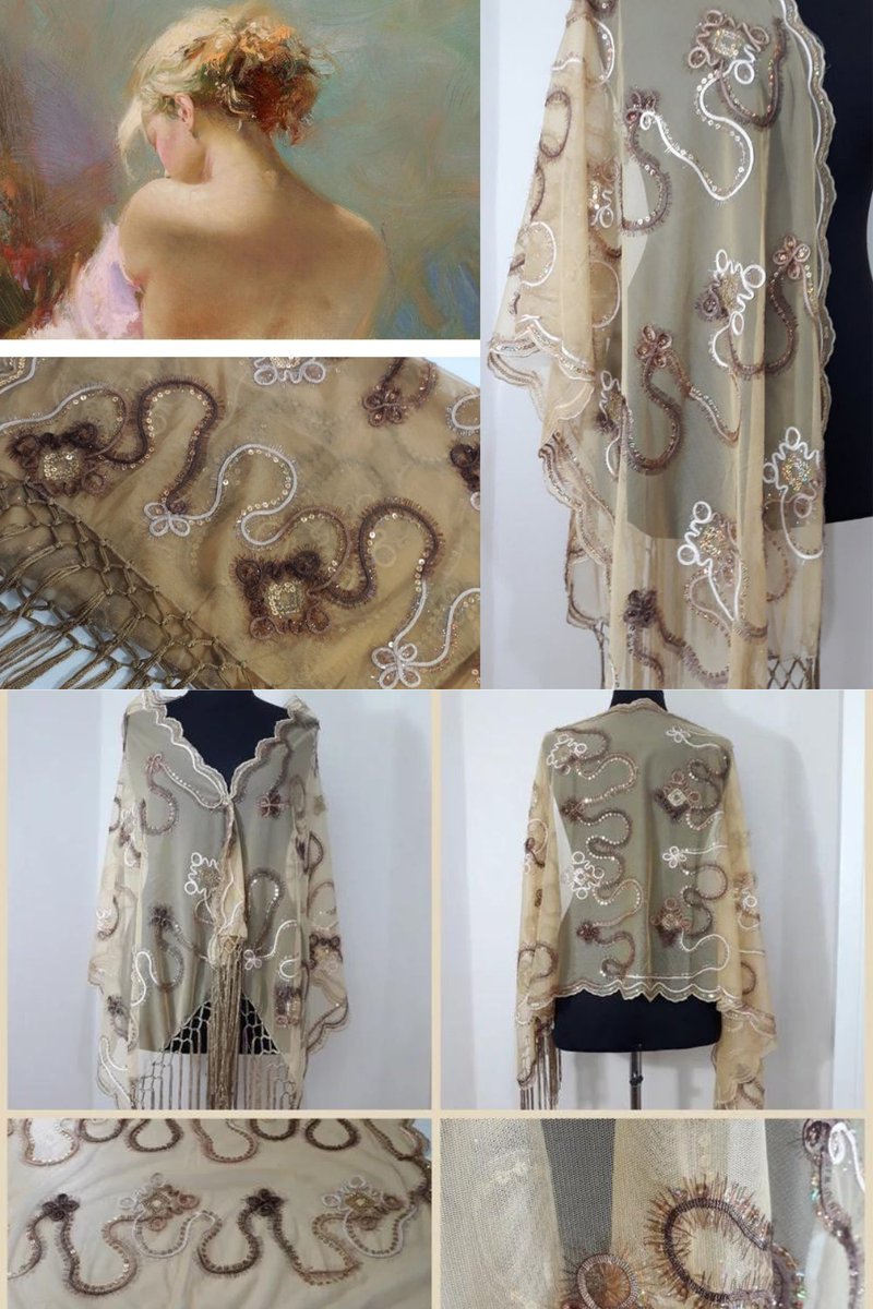 Gift mom-SALE %20
 Needlework fine hand embroidered Antique Champagne Scarf with Fringes
etsy.com/listing/654308…
#womensaccessories #mothersdaygift #scarves #shawls #expressdelivery #etsyhandmade #etsyspecialt @SympathyRTs @SGH_RTs @EtsyRetweeter