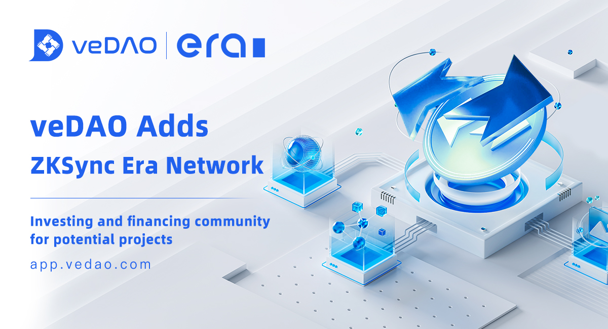 👏#veDAO Adds ZKSync Era Network!

🥰veDAO is constantly adjusting and optimizing its functions, adding more networks to make it easier for community users to use. Currently, users can connect to the ZKSync Era network to vote and participate in governance.

#Web3 #zkSync