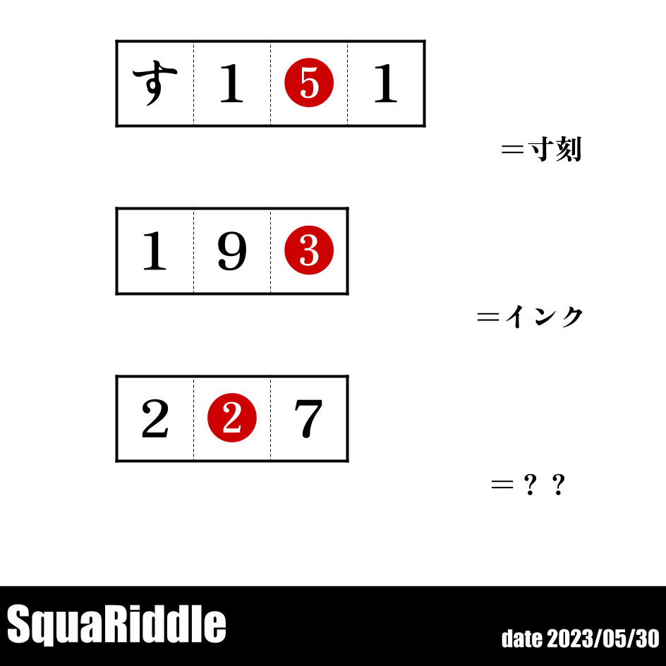 SquaRiddle's tweet photo. #SquaRiddle 30問目
もう、ほぼ大謎と言って差し支えない段階まで来ましたね。みなさんはどれくらいのスピードで解けるのでしょうか？
正誤判定はプロフィールにある公式ラインで。 https://t.co/pnWSv4ztfL