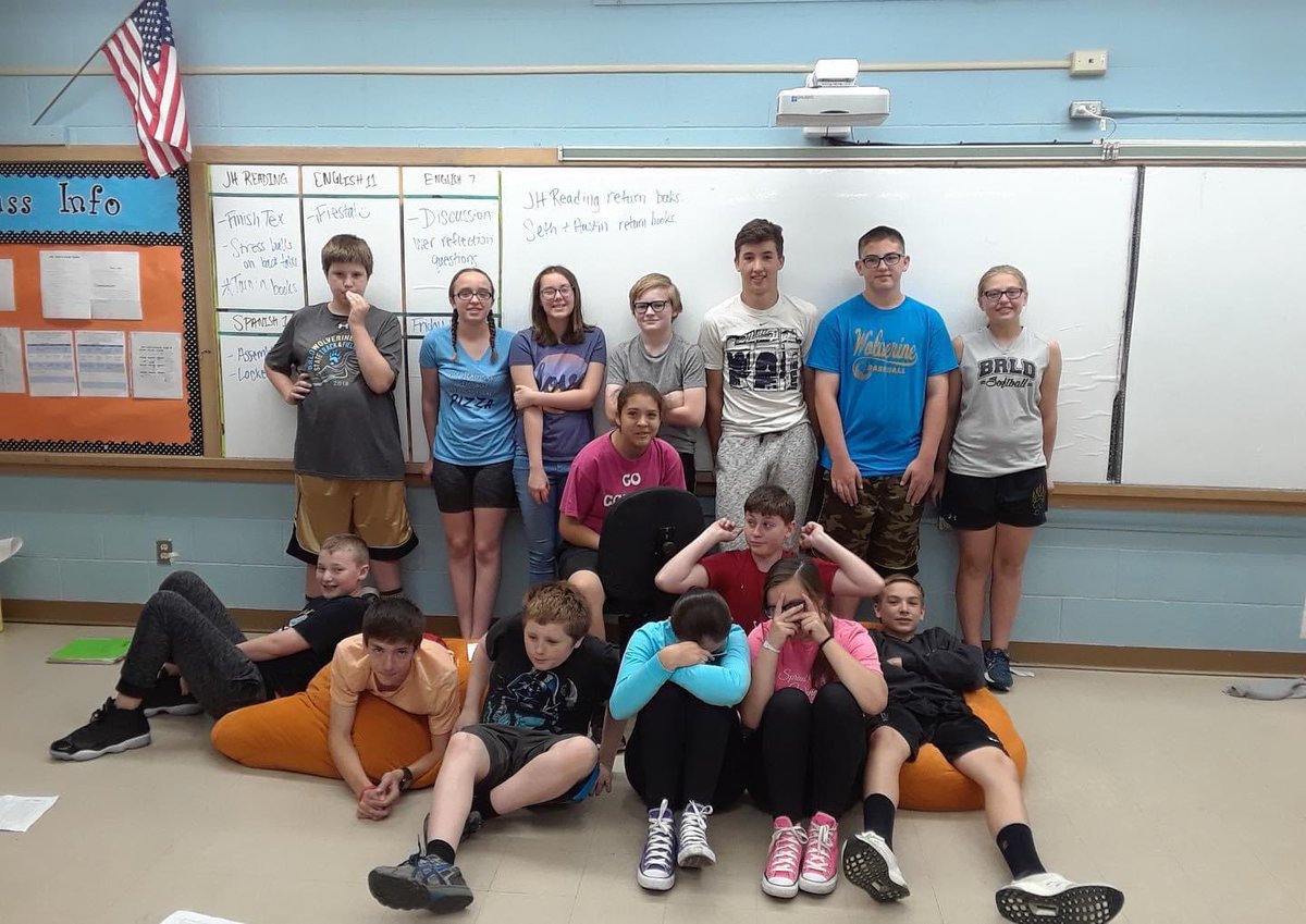 MrsAlitz's tweet photo. My first year teaching⬇️ my first 7th grade class had their last day of school yesterday. I can tell you what I will miss most about each. Blessed to have another journey to follow.  ♥️ #weareLDNE https://t.co/G2PVdDoUoN