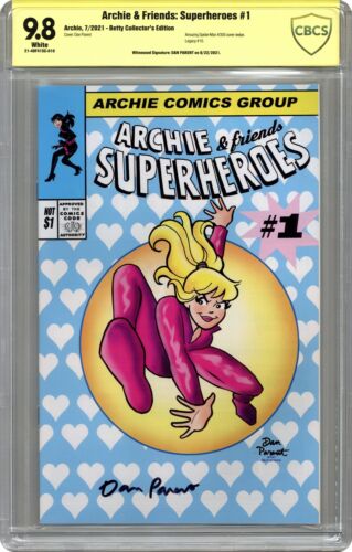 Archie and Friends Superheroes 1COLLECTOR.C CBCS 9.8 SS Dan Parent 2021 eBay ebay.com/itm/1345613567…