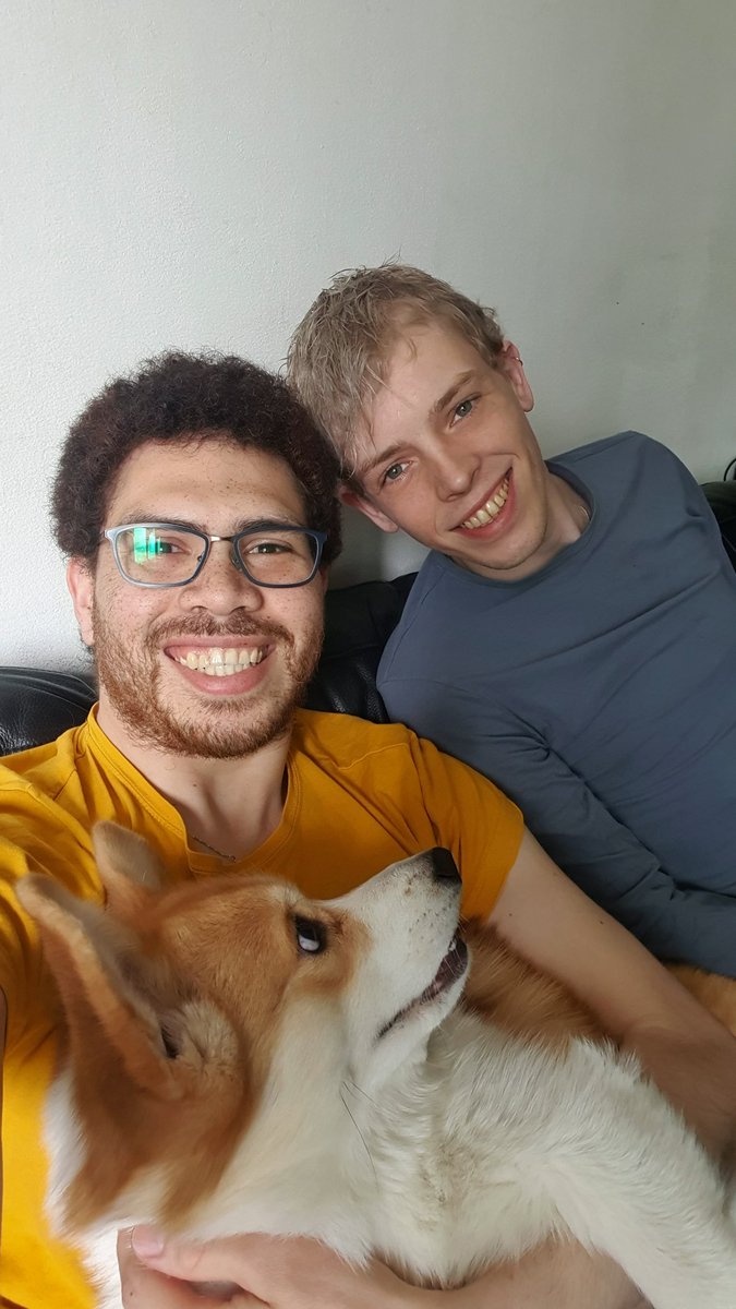 Gravitony_'s tweet photo. Watching the#coronation 👑 with our Corgi called Jip 🐔 https://t.co/Q3xbQ7UlmN