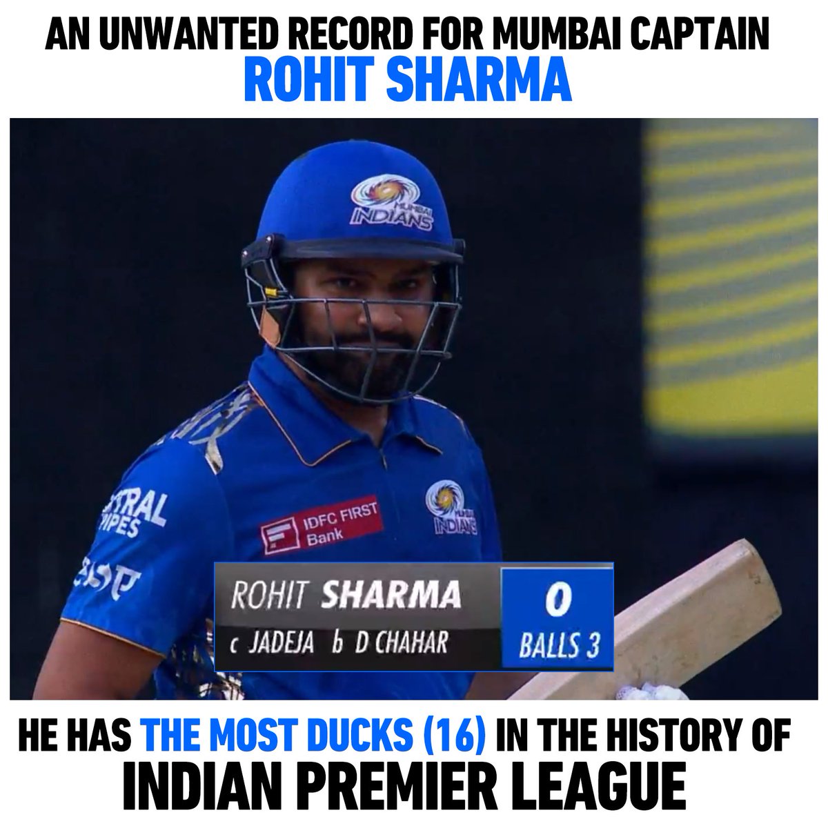 Duck man continues to produce 🥚🥚🥚
#CSKvsMI #RohitSharma𓃵 #duck #eggs #IPL2023 #ICCRankings #CricketTwitter #MumbaiIndians #CSKvMI