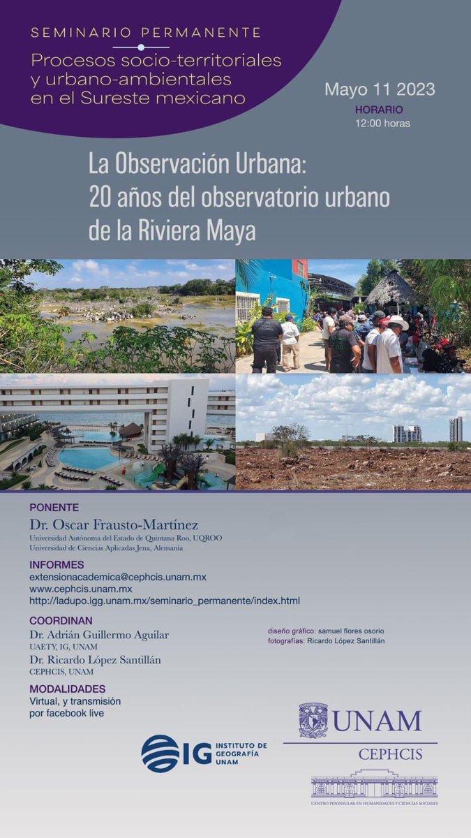 celebramos nuestro 20 aniversario con una conferencia para la #UNAM no te la puedes perder! #uqroo #Conacyt