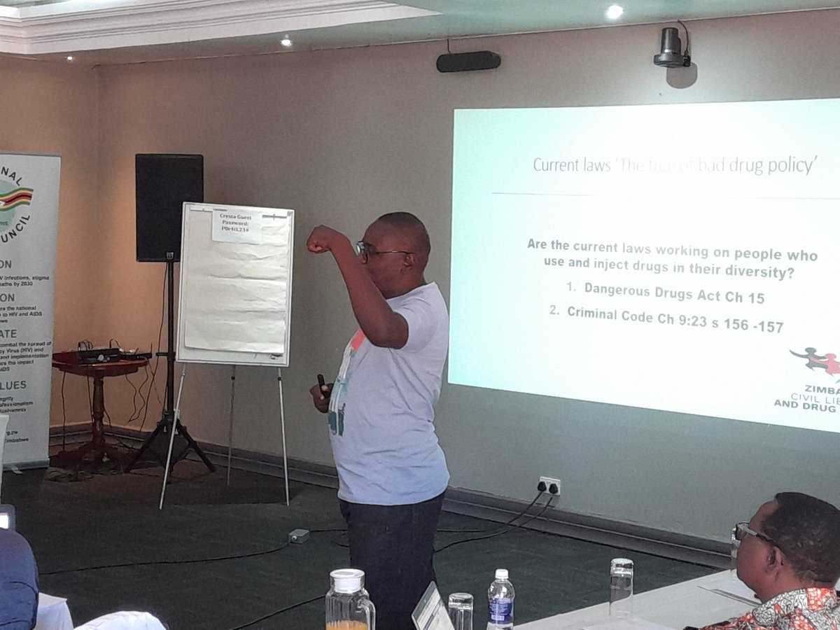 The Drug use challenges in Zimbabwe require a balanced policy review that promotes access to health services, inclusion and community social systems strengthening. #support, do not punish, #review laws that criminalize drug use and possession. Wilson Box, speaking to Zim Chiefs.
