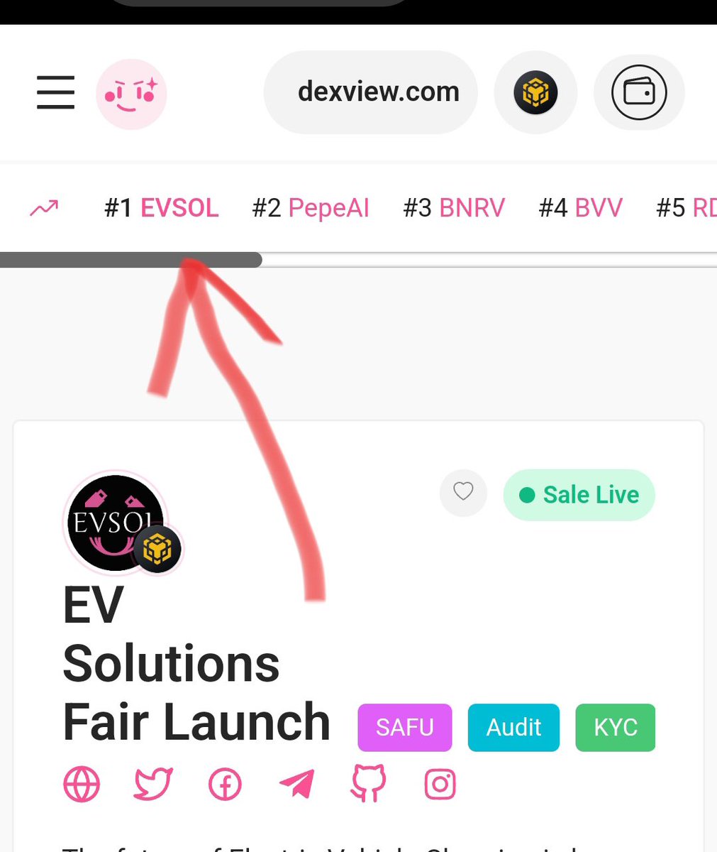 evancrypt's tweet photo. .@EVSOLofficial is trending at #1 at pinksale 🔥🔥

Soft cap filled in 5 minutes. 

Huge CEX listing coming soon 🚀🚀🚀

https://t.co/2B8Og5S2yi

Don't miss the sale while you can still grab some #EVSOL #Altcoins https://t.co/plpq6ktqSv