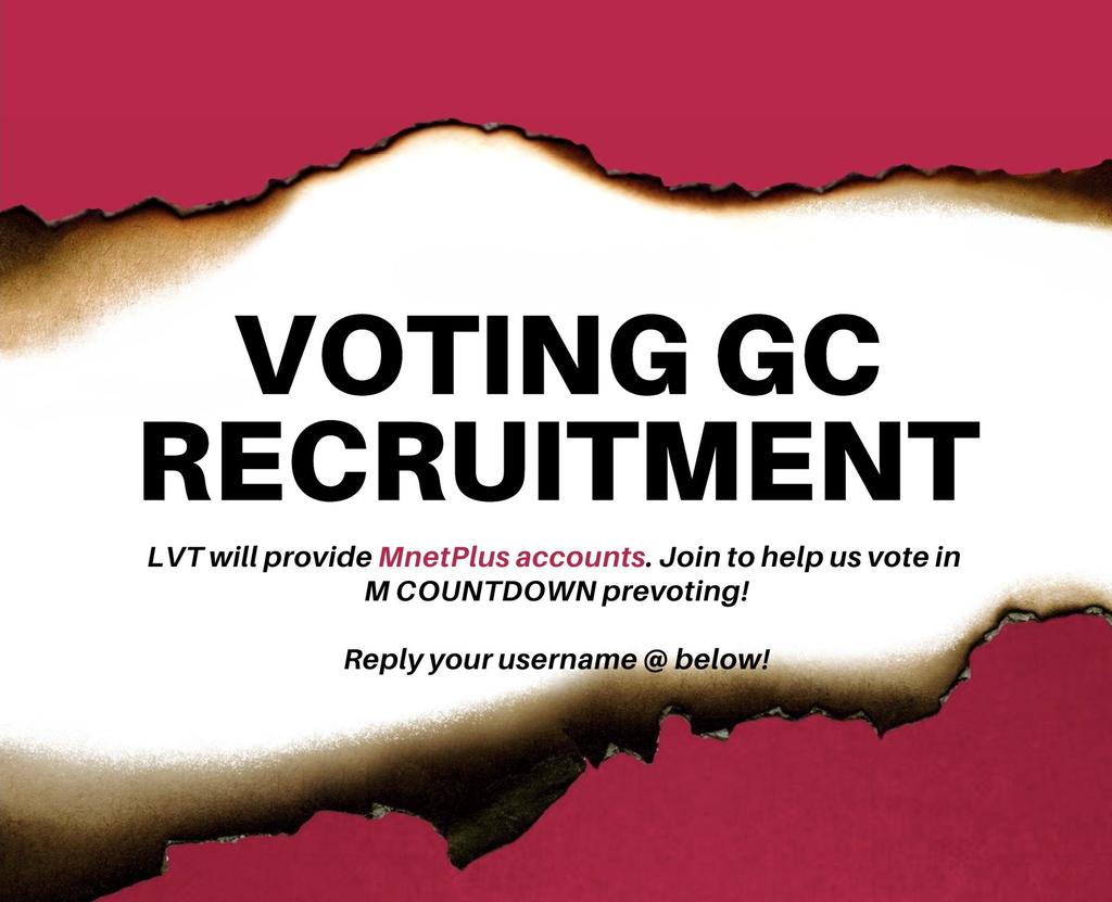 📢 CALLING ALL FEARNOTS!! 

There’s a voting gc right now created solely for LE SSERAFIM, with the main focus being for Music Show Votings. We are currently in need of more members that could devote their time to vote.

Please DM <a href="/LESSERAFIM_VT/">LE SSERAFIM VOTING TEAM</a> if you wanna join! ❤️