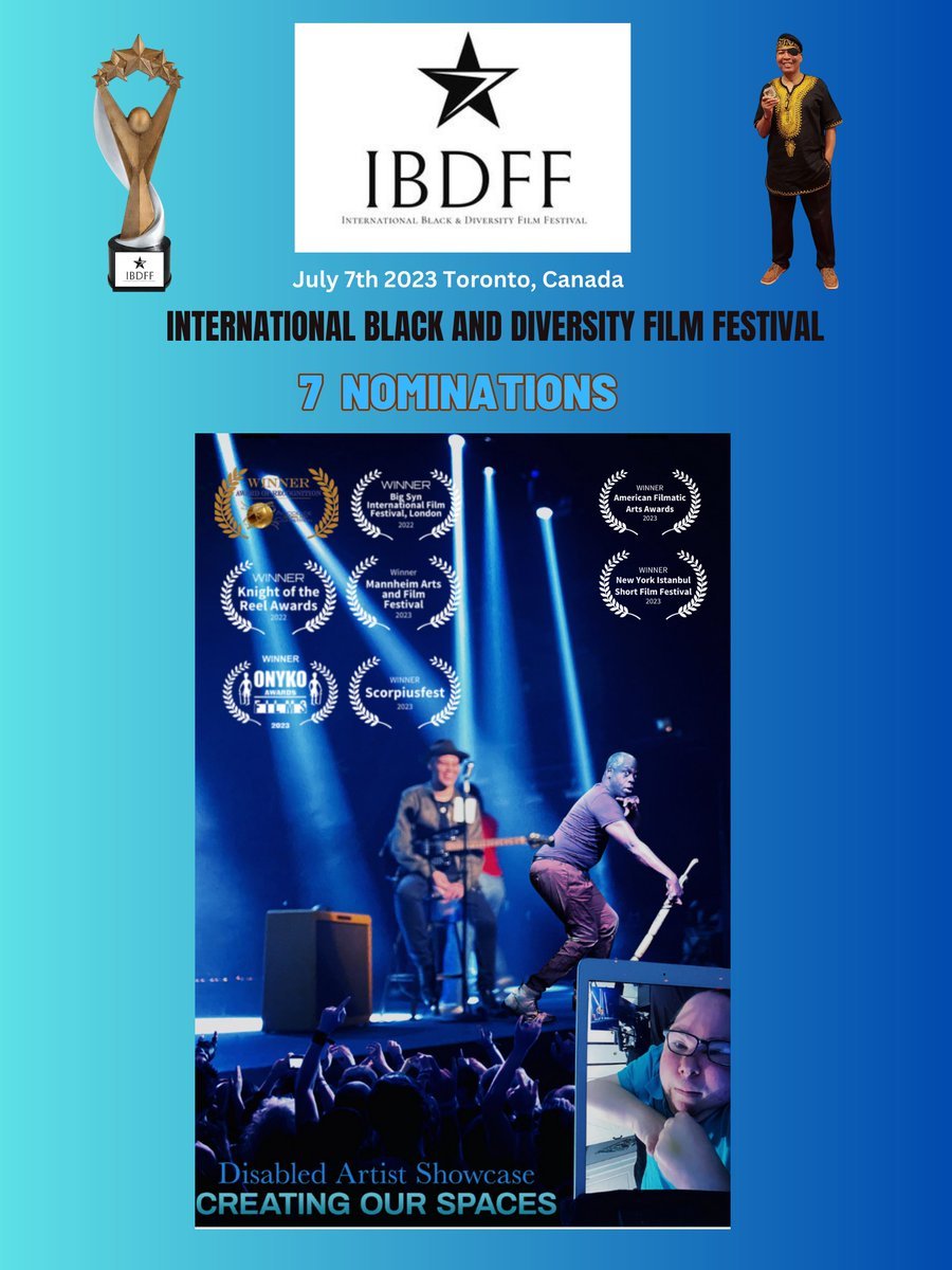 WabiSabiPod's tweet photo. DISABLED ARTIST SHOWCASE: CREATING OUR SPACES received 7 Nominations #IBDFF2023 #spaces
@genentech #InternationalBlackDiversityFilmFestival #Documentary #Disabled #filmmaker #disabilities #sma #cerebralpalsy #raredisease #rarediseases #IBDFF https://t.co/OjpZanD7lI