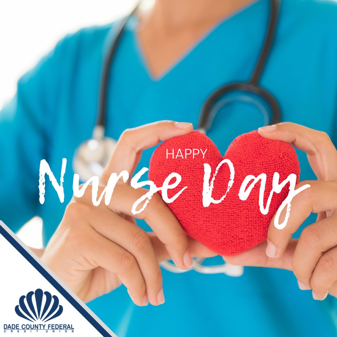 DCFCU's tweet photo. Happy National Nurse Day! Today is the first day of National Nurses Week, make sure to thank a Nurse this week. ❤️
#NationalNursesDay #nursesweek #dcfcu https://t.co/BmcwHMKDOW
