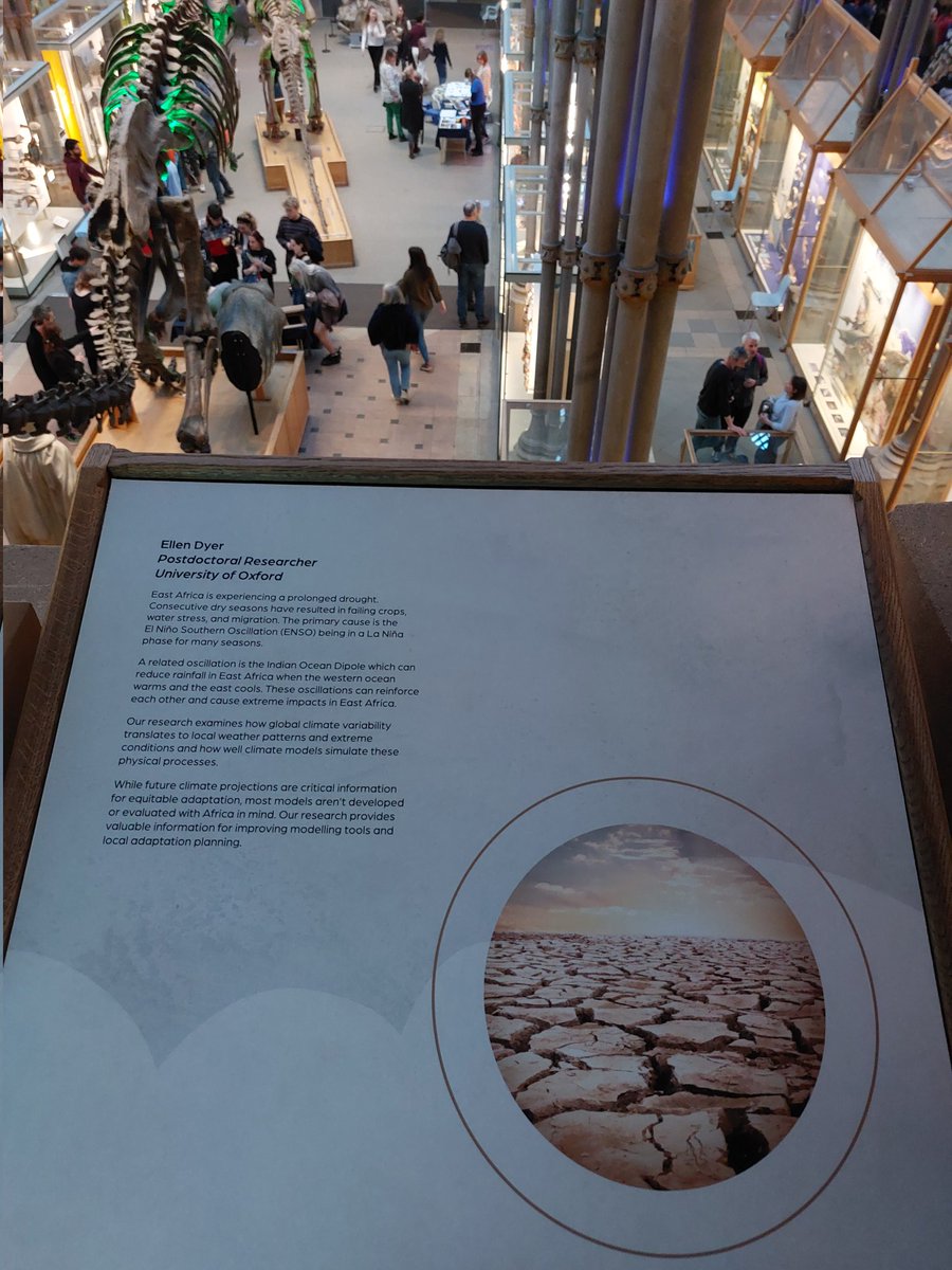 DrKSOlsen's tweet photo. Had a #LateNight in the museum! There's a special exhibit on our #ConnectedPlanet up in the gallery at the #Oxford #NHM, and my dear friend Ellen helped with it!! @morethanadodo https://t.co/upBCstESfY