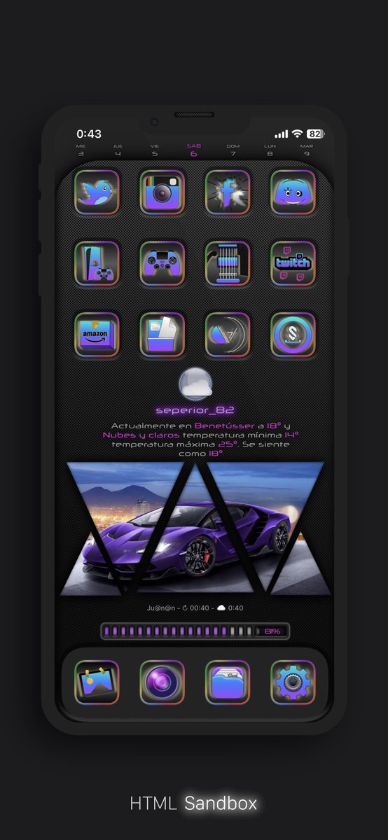 gamingdesepe's tweet image. #HTMLSandbox theme by @Dazednconfuzed4 modded by me
Icons #1llusíon by me
Mockup by @kleinmone with iNNOVATION Mockup-Tool Shortcut