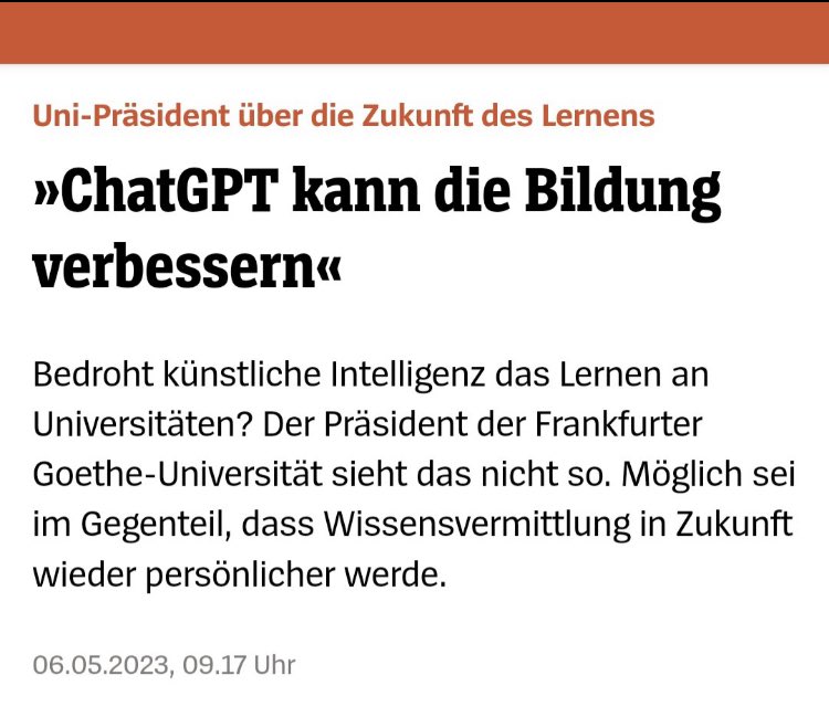 Ich bin etwas pessimistisch, was die Nutzung von #KI für unsere menschlichen Fähigkeiten betrifft. Bei den Vorstufen fällt es mir ebenso schwer, sie zu bewerten: Hat sich etwa unsere #Orientierung im Raum durch Navigationssysteme verbessert? Unsere #Sozialkompetenz durch…