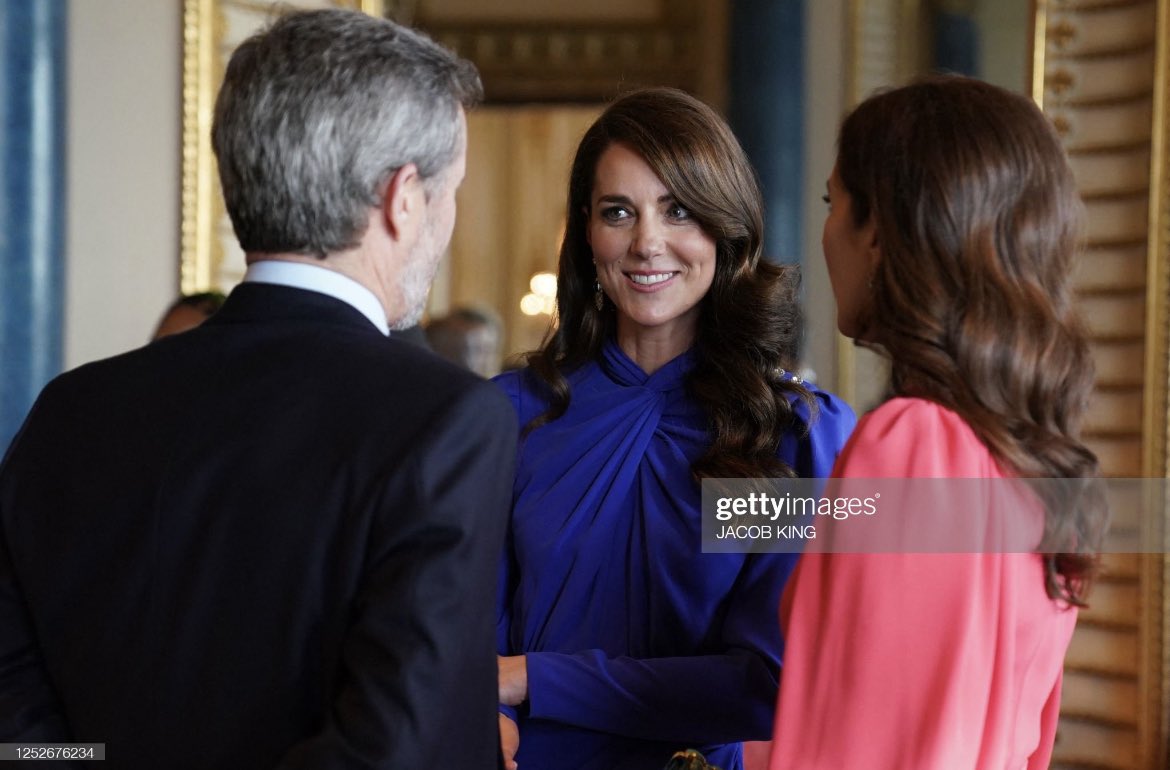 PEACHEMI's tweet photo. Crown Princess Mary with King Charles and Princess of Wales 👑👑 #Coronation https://t.co/HmU6tcvRNm