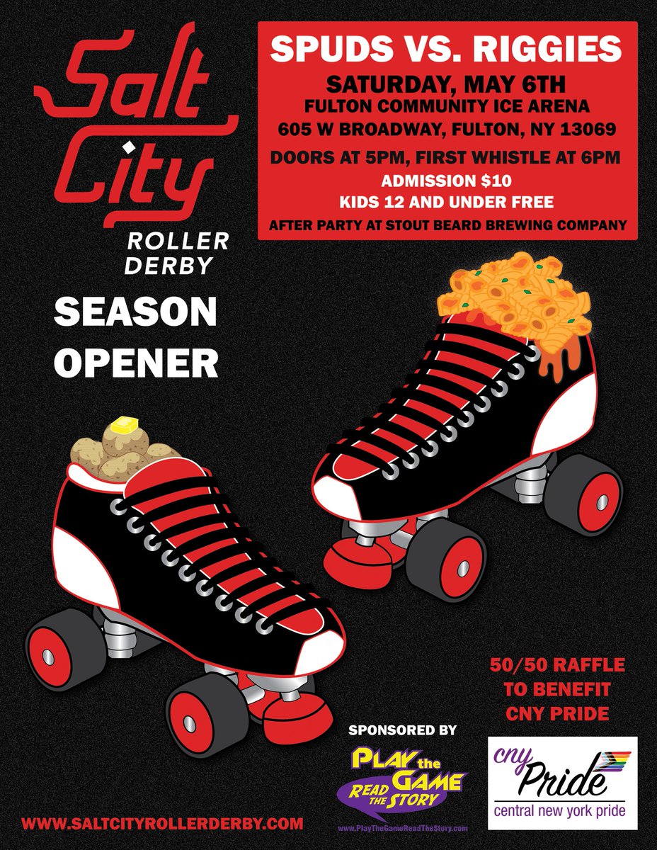 Today's the day! Come watch us kick off the 2023 season with a Spuds v. Riggies home team game. Seating is limited, so please BYOC (bring your own chair) 🪑