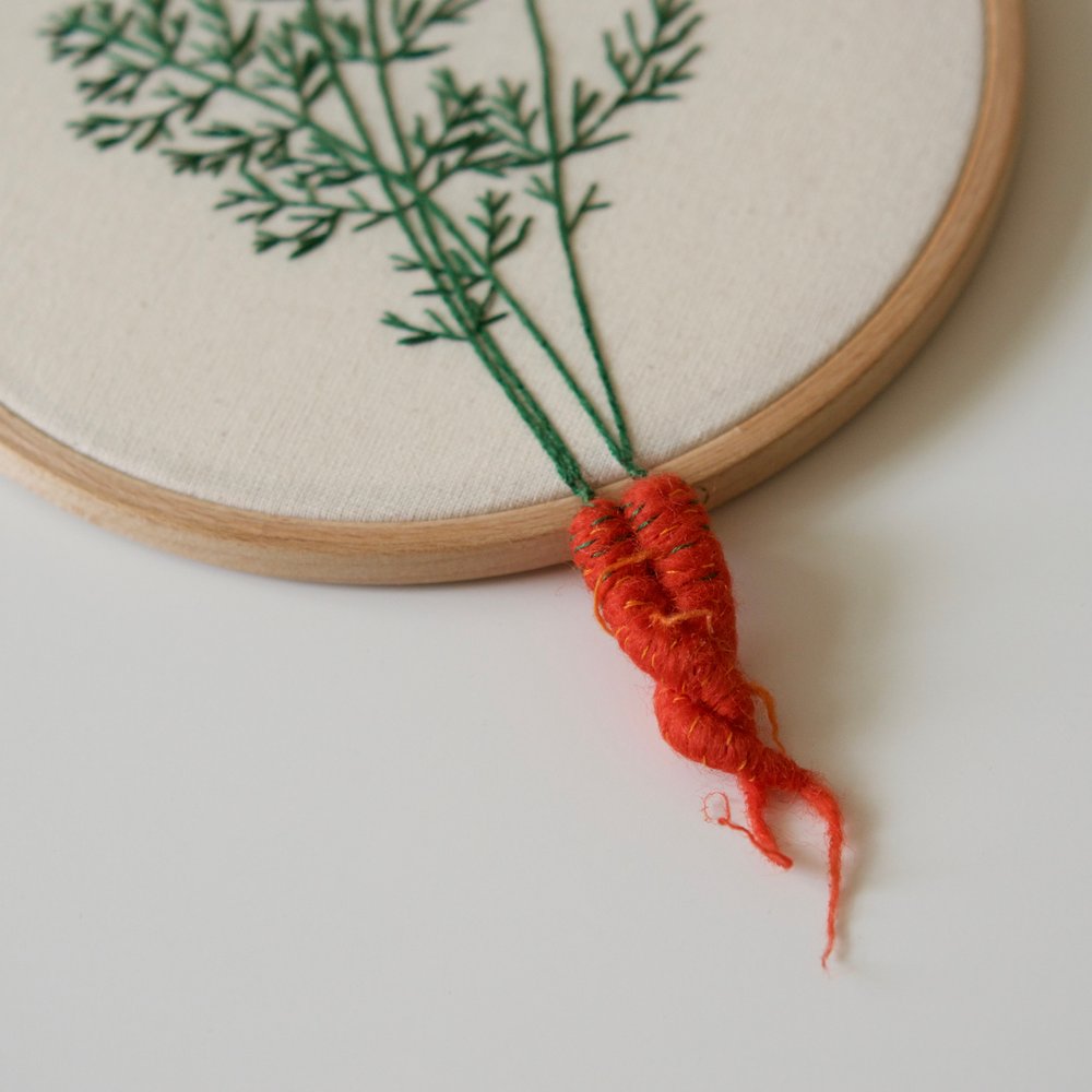 How adorable are these garden vegetables and plants by Veselka Bulkan? Created with felt and embroidery.

View work here: thisiscolossal.com/2017/11/garden…

#embroidery #plantembroidery #felt #feltart #garden #natureart