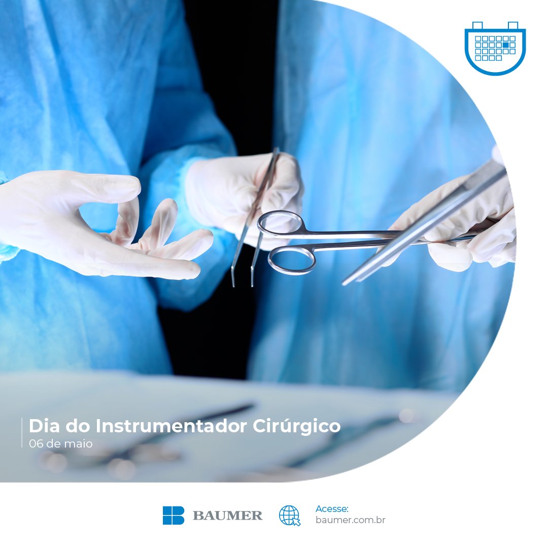 baumersa's tweet photo. Parabéns a todos os instrumentadores pelo seu dia! Vocês são essenciais para a qualidade e segurança nos procedimentos cirúrgicos. Agradecemos pelo trabalho árduo e dedicação em fornecer o melhor suporte à equipe médica e garantir o sucesso das cirurgias.

#baumer https://t.co/QhA8Fl3EfM