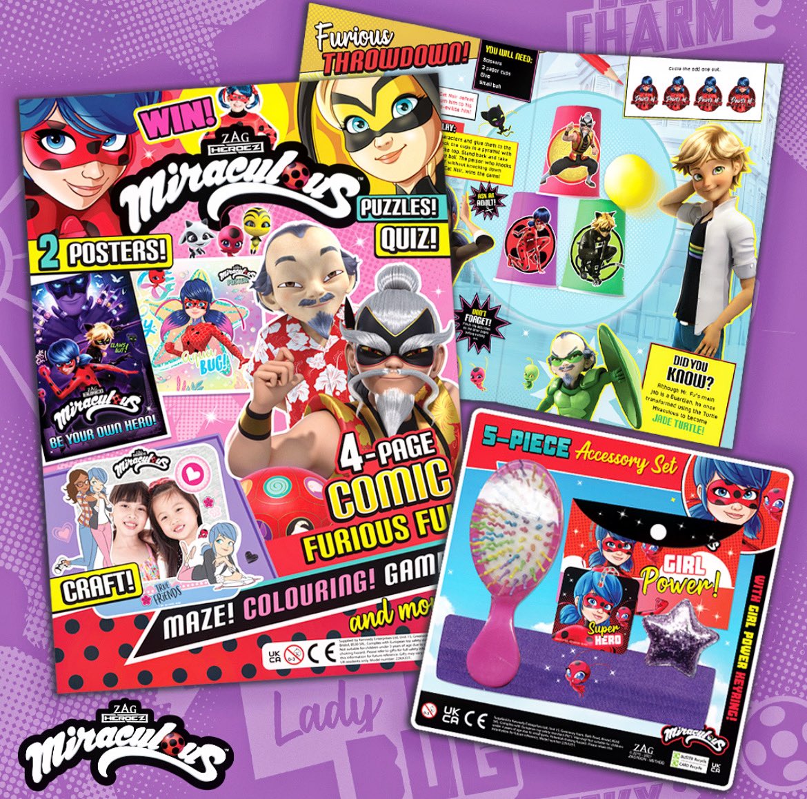Bulldog Licensing (@bulldog_brands) on Twitter photo Super Miraculous team! Fly to your local store to get the next issue of the official Miraculous magazine!
Inside you’ll find a 4-page comic based on an episode, a game, quiz, puzzles, recipe, craft and much more!
Plus, a 5-piece Miraculous accessory set! 🐞🐞🐞 <a href="/BeMiraculousLB/">Miraculous</a> Super Miraculous team! Fly to your local store to get the next issue of the official Miraculous magazine!
Inside you’ll find a 4-page comic based on an episode, a game, quiz, puzzles, recipe, craft and much more!
Plus, a 5-piece Miraculous accessory set! 🐞🐞🐞 <a href="/BeMiraculousLB/">Miraculous</a>