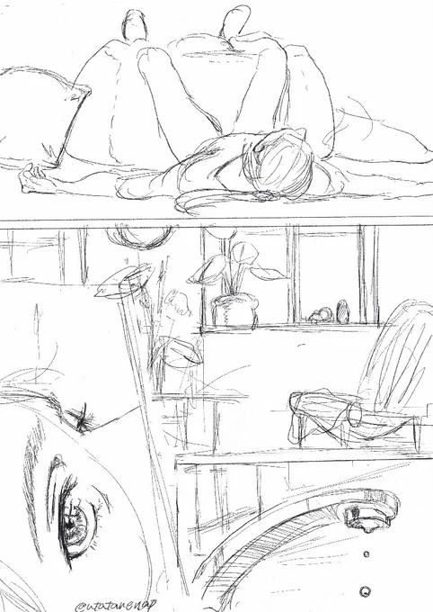 この漫画もどきは続きませんが、氷奏は今後も続いて欲しいと思っています🌿 #ひらいて赤ブー #氷奏ストラースチ
