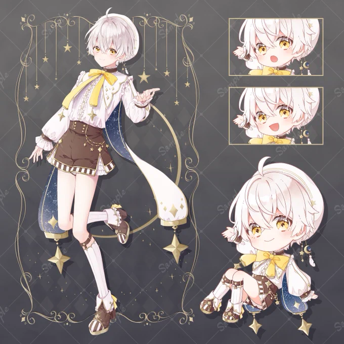 【お知らせ】  羽柴利緒さまのキービジュアル及びミニキャライラストを制作させていただきました! キービジュアルはイメージにあわせた背景も合わせてお作りしております  サンプルのもの以外にもたくさん差分をご用意したので、これからの利緒さんのツイートもぜひチェックしてくださいね!
