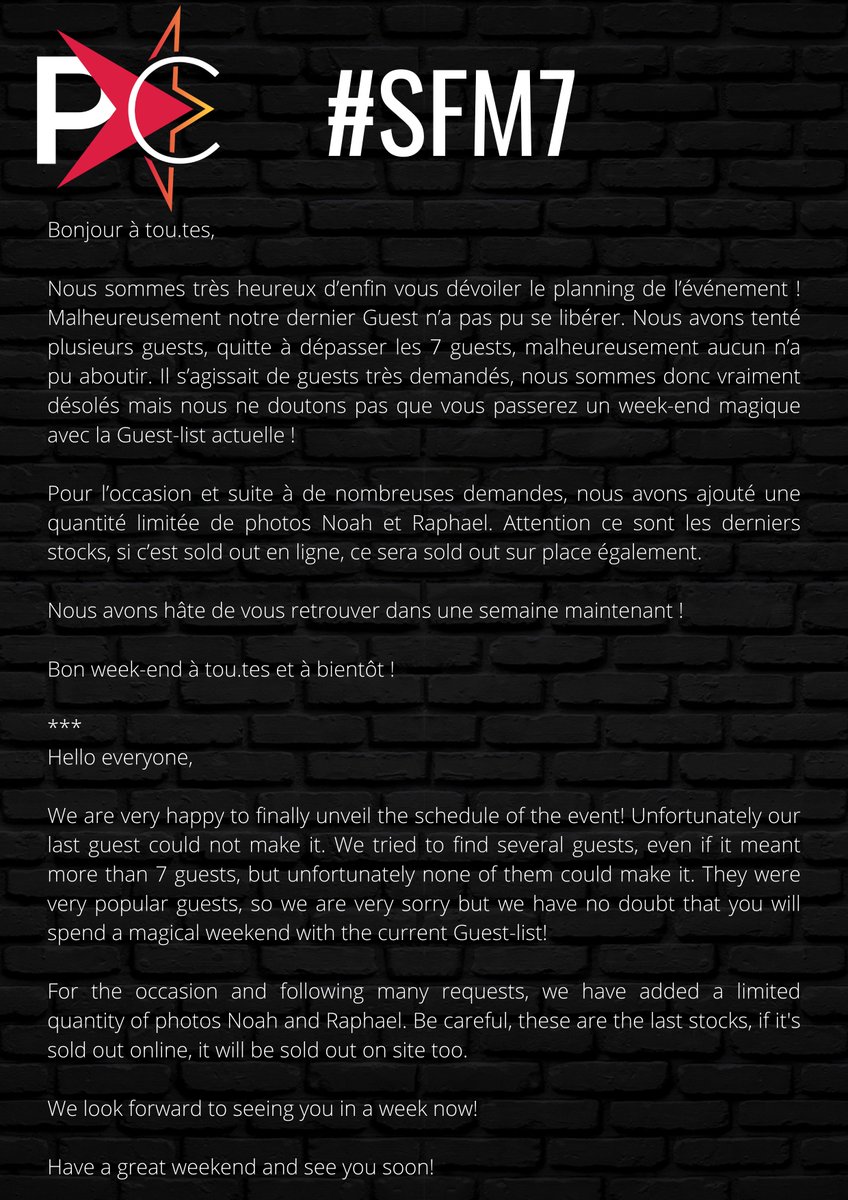 peoplecons's tweet image. #SFM7 | Retrouvez le planning de l'événement ci-dessous ! ⤵️// Find the schedule below ⤵️

Tickets : people-convention.com/event/stranger…