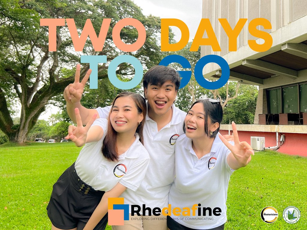 TheRhetoricians's tweet photo. Filipino Sign Language (FSL) was recognized as the official sign language of the Philippines in 2018 through the passage of Republic Act No. 11106 or the Filipino Sign Language Act. 📝

2 more days until RheDEAFine: Exploring Different Ways of Communicating! 🦻🤟
￼ https://t.co/568gZpsH2n
