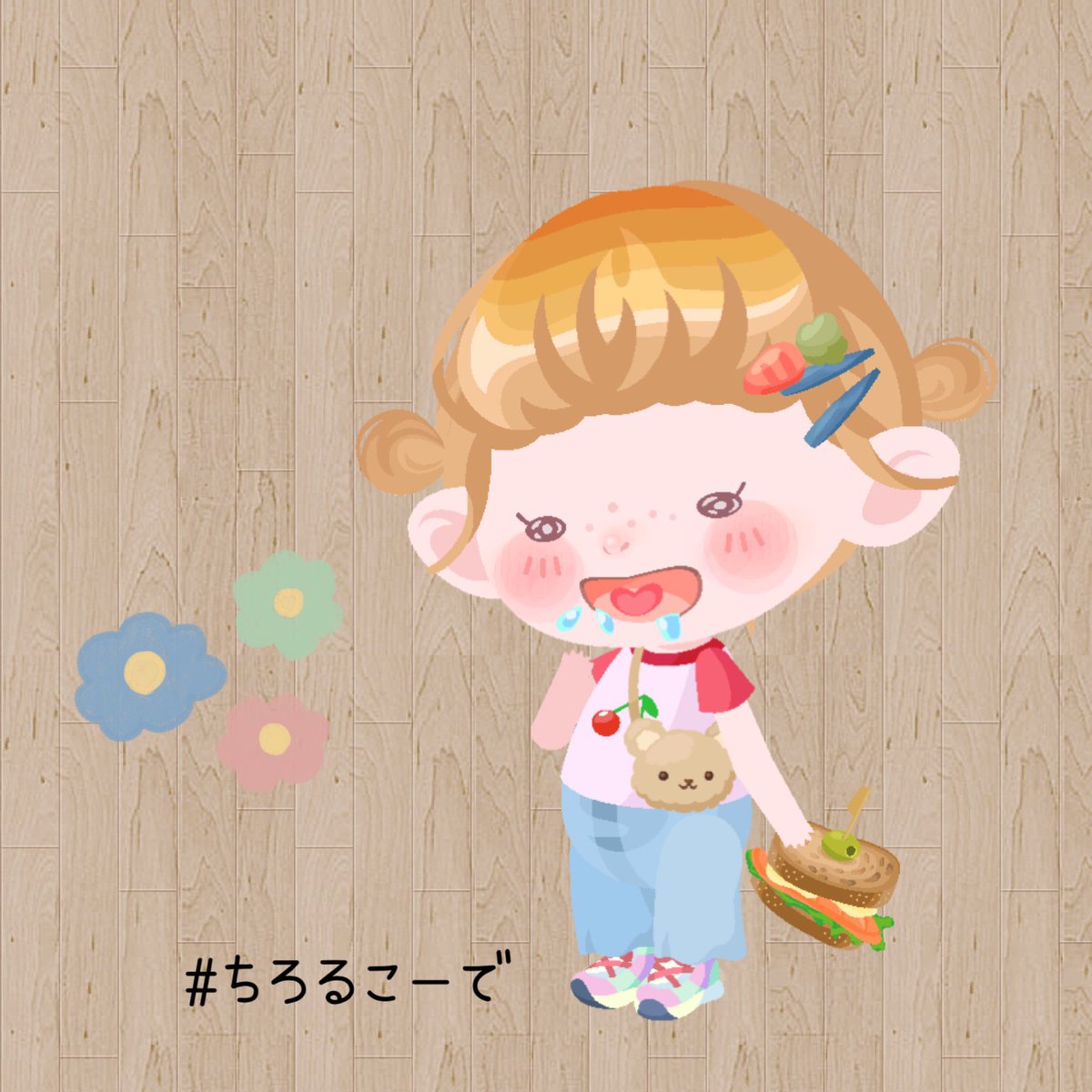 c_hirol's tweet photo. 可愛いお口〜☺♡
またちらちら居ます⸌◦̈⃝⸍

＃ポケコロ #ちろるこーで https://t.co/WCZDQ3U3qc