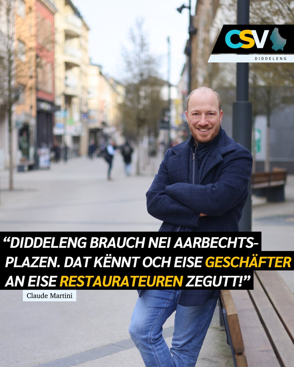 CSVDiddeleng's tweet photo. Haut stellen mir iech den Claude MARTINI vir. Mat engem aarbechtbedengten Message!
MÉI NO. MÉI DIDDELENG. MÉI BEWEEGEN.
#csvdiddeleng #gemengenwalen2023 #echkawielen #jepeuxvoter #ichkannwaehlen #icanvote https://t.co/kCPP5xxC4F