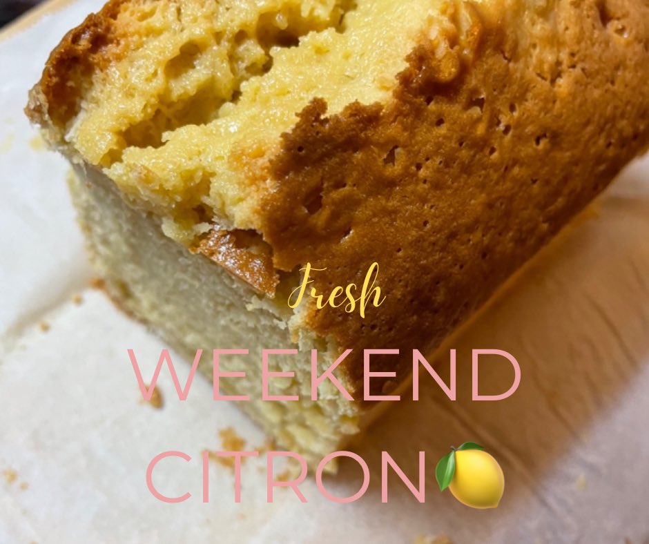 bishinlab's tweet image. 体は食べた物でできている
食べる物に気を遣うと体が喜ぶ

無農薬レモンを沢山頂いたのでケーキを焼いてみた🍋
自分で作ると材料や分量がわかる
今日の感想：想像以上に砂糖が多い🫣

でもね
焼き立てはたまらなく美味しいです〜❣️
至福🥰
時には自分を甘やかすのも大切😆
#ウェルビーイング #体の健康