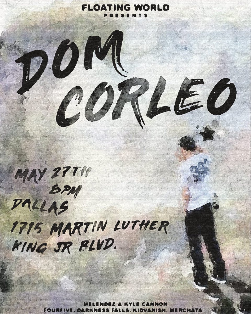 fwjoshcamp's tweet image. MAJOR SHOW ANNOUNCEMENT ‼️

MAY 27TH WE’RE BRINGING OUT 
#DOMCORLEO &amp;amp; #FOURFIVE TO 
DALLAS TEXAS !! ⭐️

HUGE SHOW FOR THE UNDERGROUND 🔔 
@domcorleo @cmfourfive #omo #uggh