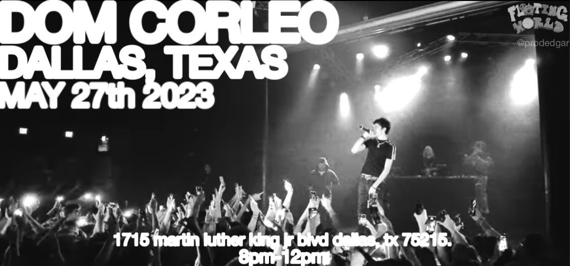 fwjoshcamp's tweet image. MAJOR SHOW ANNOUNCEMENT ‼️

MAY 27TH WE’RE BRINGING OUT 
#DOMCORLEO &amp;amp; #FOURFIVE TO 
DALLAS TEXAS !! ⭐️

HUGE SHOW FOR THE UNDERGROUND 🔔 
@domcorleo @cmfourfive #omo #uggh
