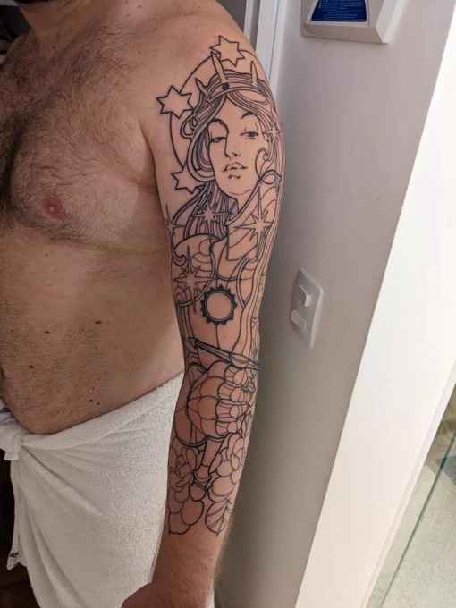 Yesterday i got my first tattoo started. Feeling good.