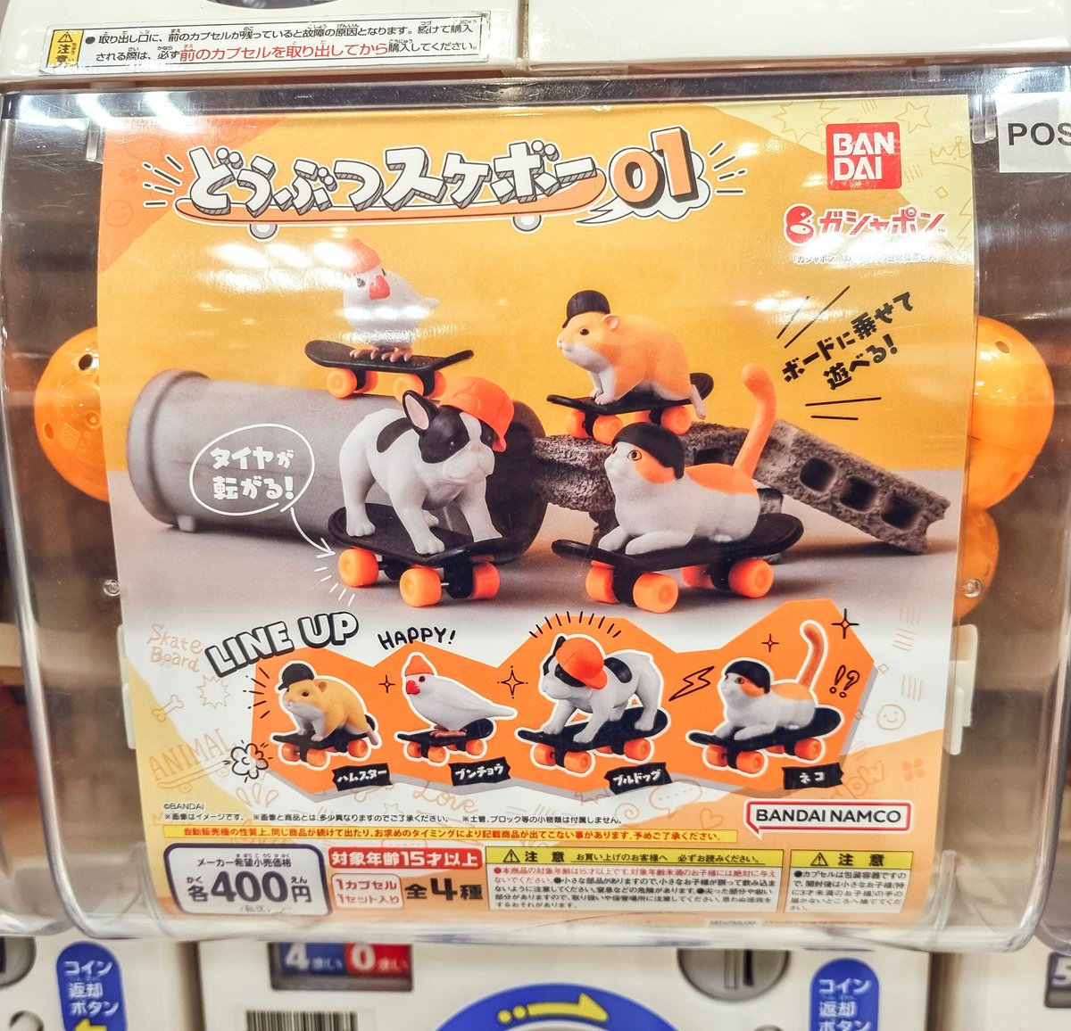 GachaponWorld's tweet photo. Skateboarding animals - a 'wheely' good gachapon - with a skateboarding cat, hamster &amp; bulldog! Get your skate(boards) on &amp; grab this super cute capsule toy. #gacha #gashapon #Japan #ガチャガチャ #ガチャ王国  #お好み焼き #カプセルトイ #Bulldogs #skateboarding #CatsOfTwitter #toys https://t.co/71fnR5gDyG