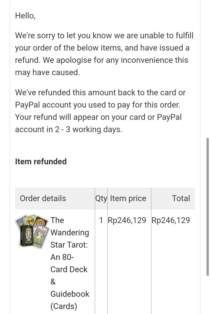 baba_tarot's tweet image. 😅 yah di refund bye-bye #bookdepository