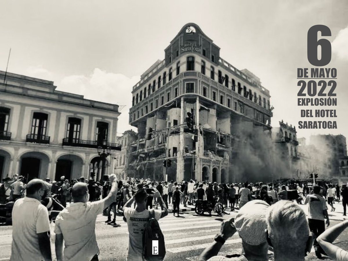 Un año ha transcurrido desde el 6 de mayo de 2022, cuando ocurrió la explosión del Hotel Saratoga en La Habana, Cuba.
En honor a las víctimas por la negligencia de la dictadura castrista, que incluso hasta hoy no ha resarcido ninguna muerte por negligencia dedicamos este día.#END