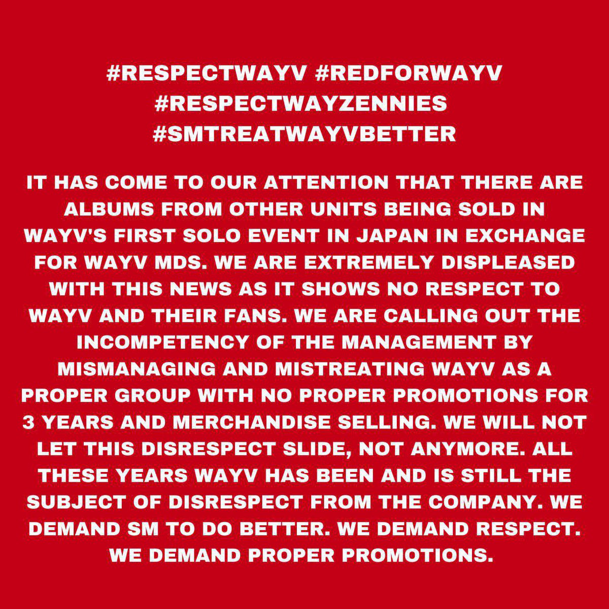 йцукенгшщзхфывапролджэячсмитьбю

#REDFORWAYV #RESPECTWAYZENNIES #RESPECTWAYV #SMTREATWAYVBETTER <a href="/SMTOWNGLOBAL/">SMTOWN</a> <a href="/NCT_OFFICIAL_JP/">NCT_OFFICIAL_JP</a> <a href="/WAYV_OFFICIAL/">WayV</a> <a href="/NCTsmtown/">NCT</a>